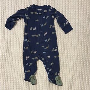 Carter's Navy Dinosaur Baby Onesie
